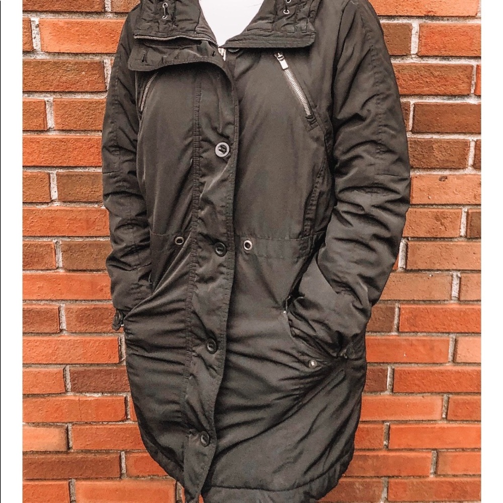 Athlete Long Black Coat